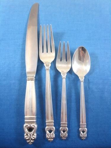 Royal Danish by International Sterling Silver Flatware Set Service 24 Pieces