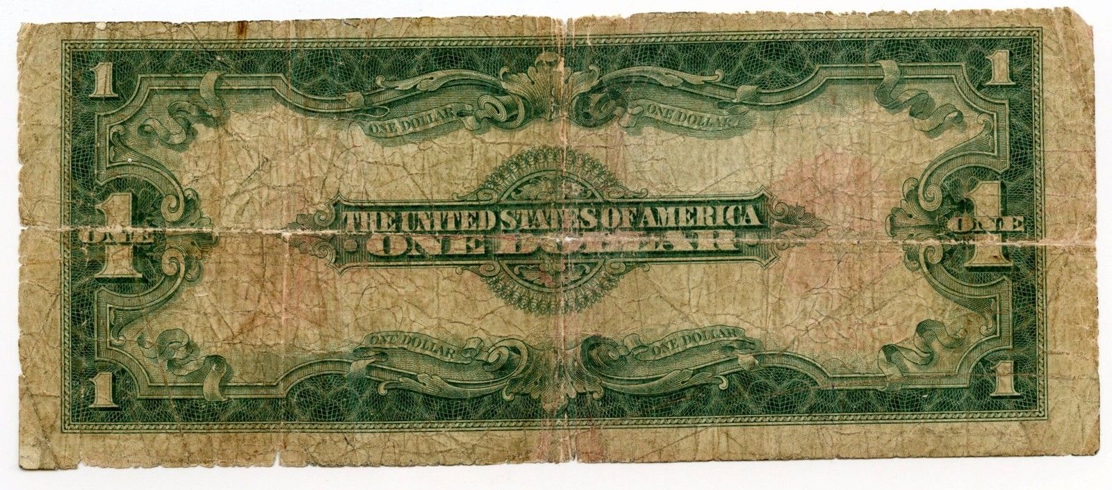 1923 $1 United States Note - Large Currency - Red Seal - One Dollar - AK493