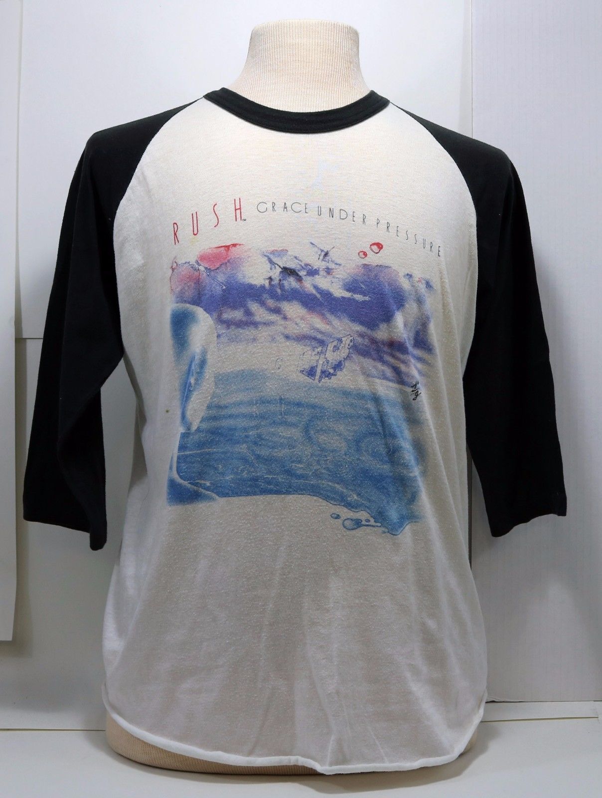 Vintage 1984 RUSH Grace Under Pressure Tour concert T-Shirt