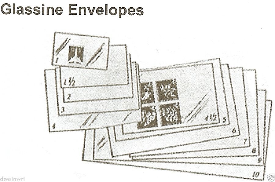 Glassine Envelopes - Size # 1, (1-3/4" x 2-7/8") - per 100  *NEW*