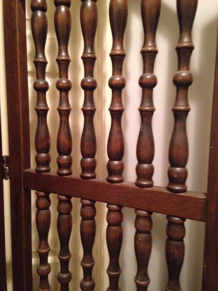 Mid Century Room Divider Screen 7' Solid Wood Walnut? CLEARANCE!