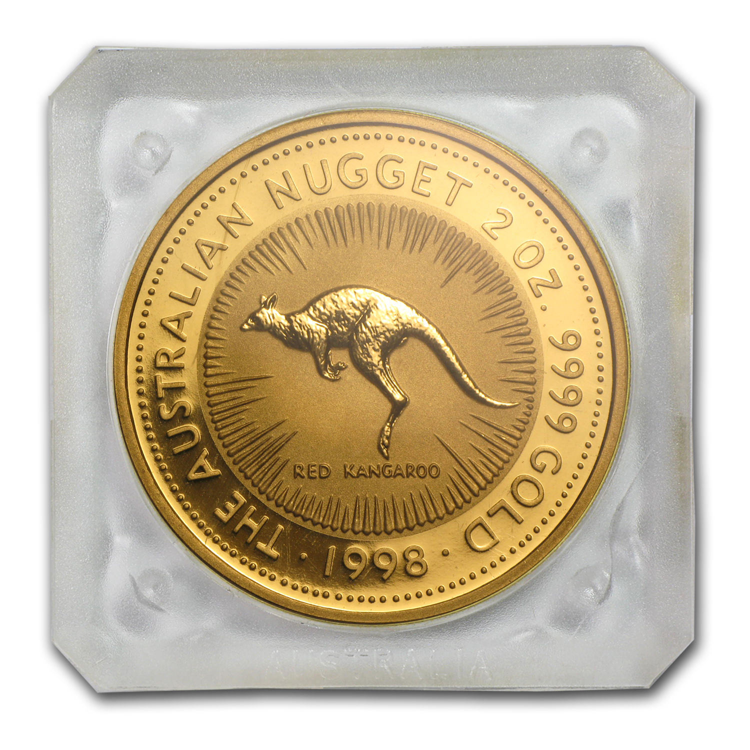 1998 Australia 2 oz Gold Nugget BU - SKU #34569