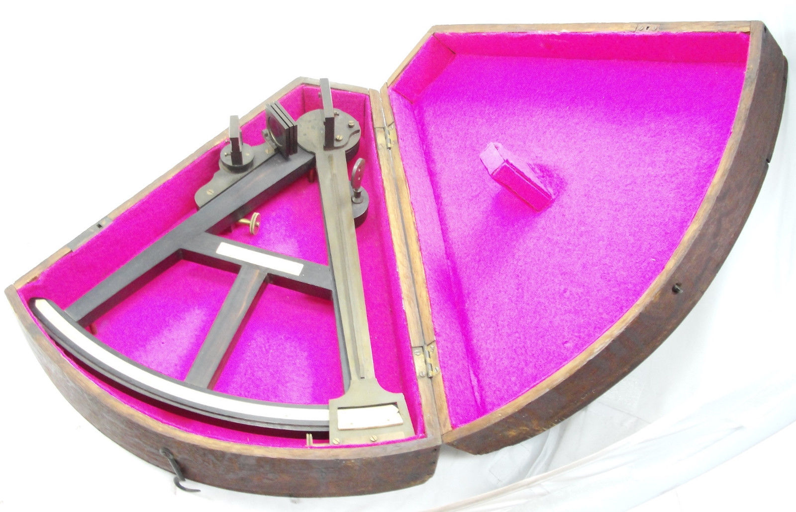 Antique E & G W Blunt Sextant Compass Nautical Marine Wooden Box England Ca 1866