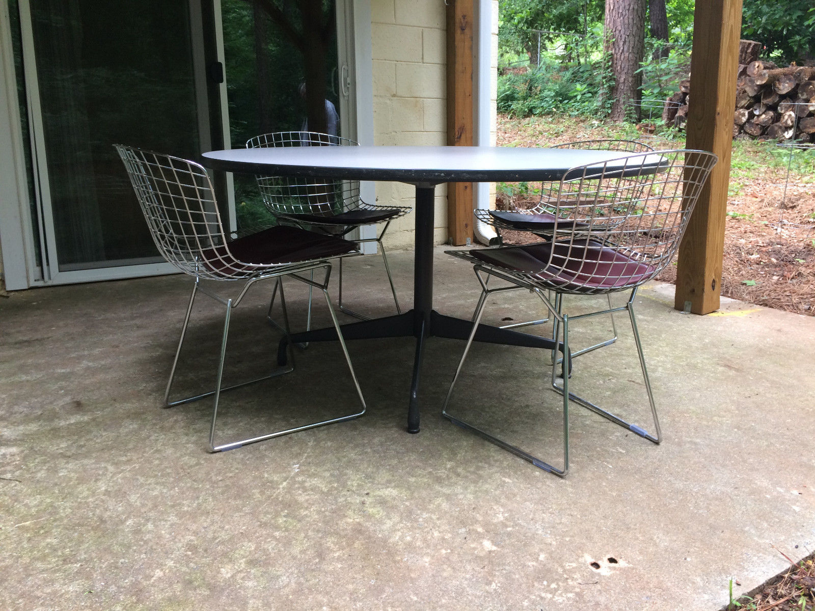 original charles eames dining table herman miller mid century modern nelson