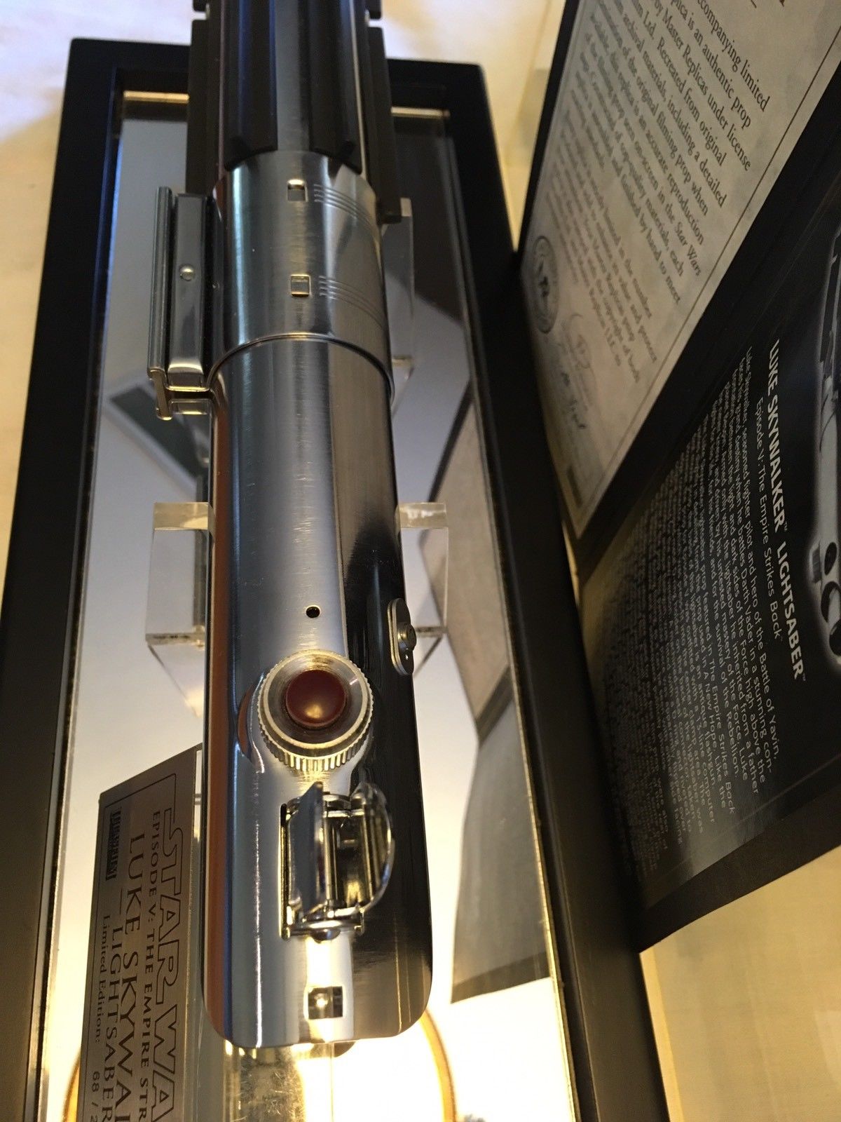 Star Wars Master Replicas Luke Skywalker Lightsaber 1:1 Scale Number 68 With COA