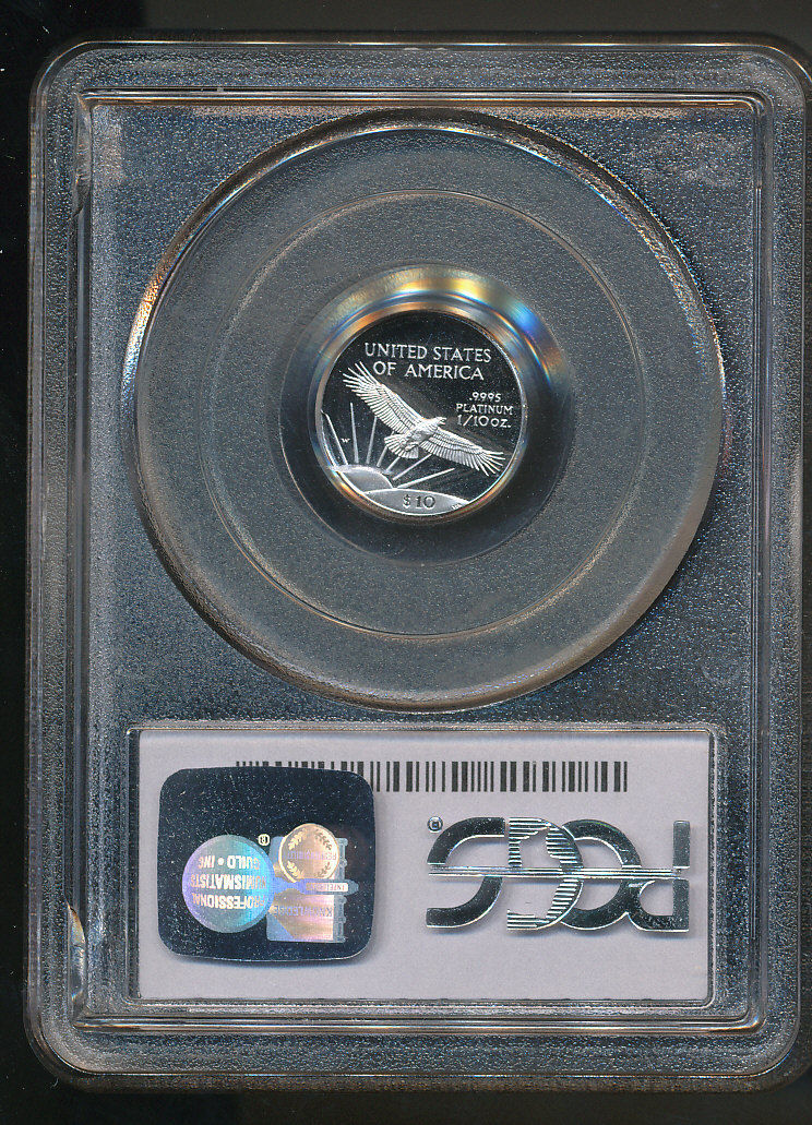 1997-W $10 PCGS PR69 Deep Cameo PROOF PLATINUM EAGLE 1/10 oz