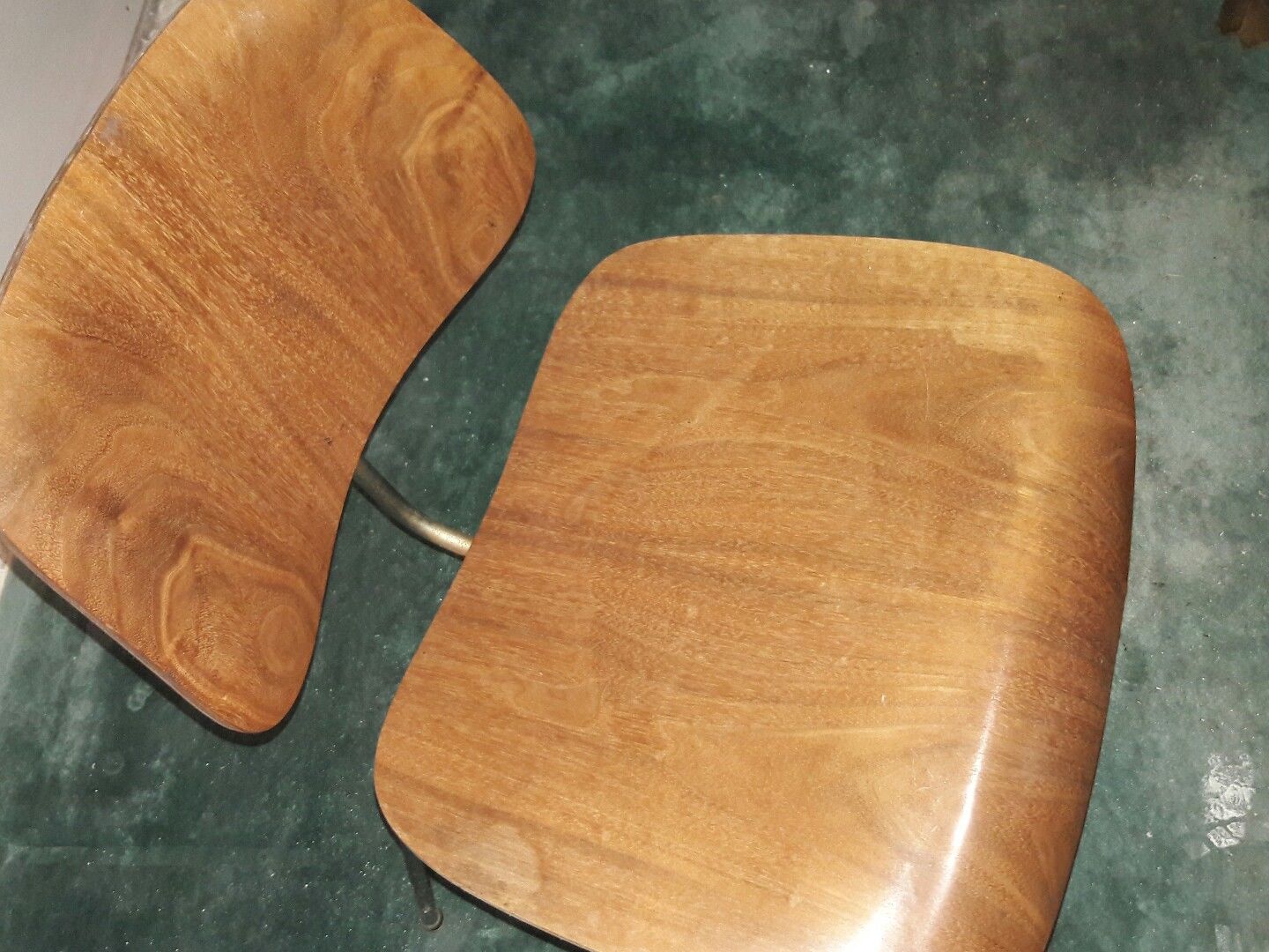 Vintage Eames DCM chair Herman Miller Early Label Dark wood