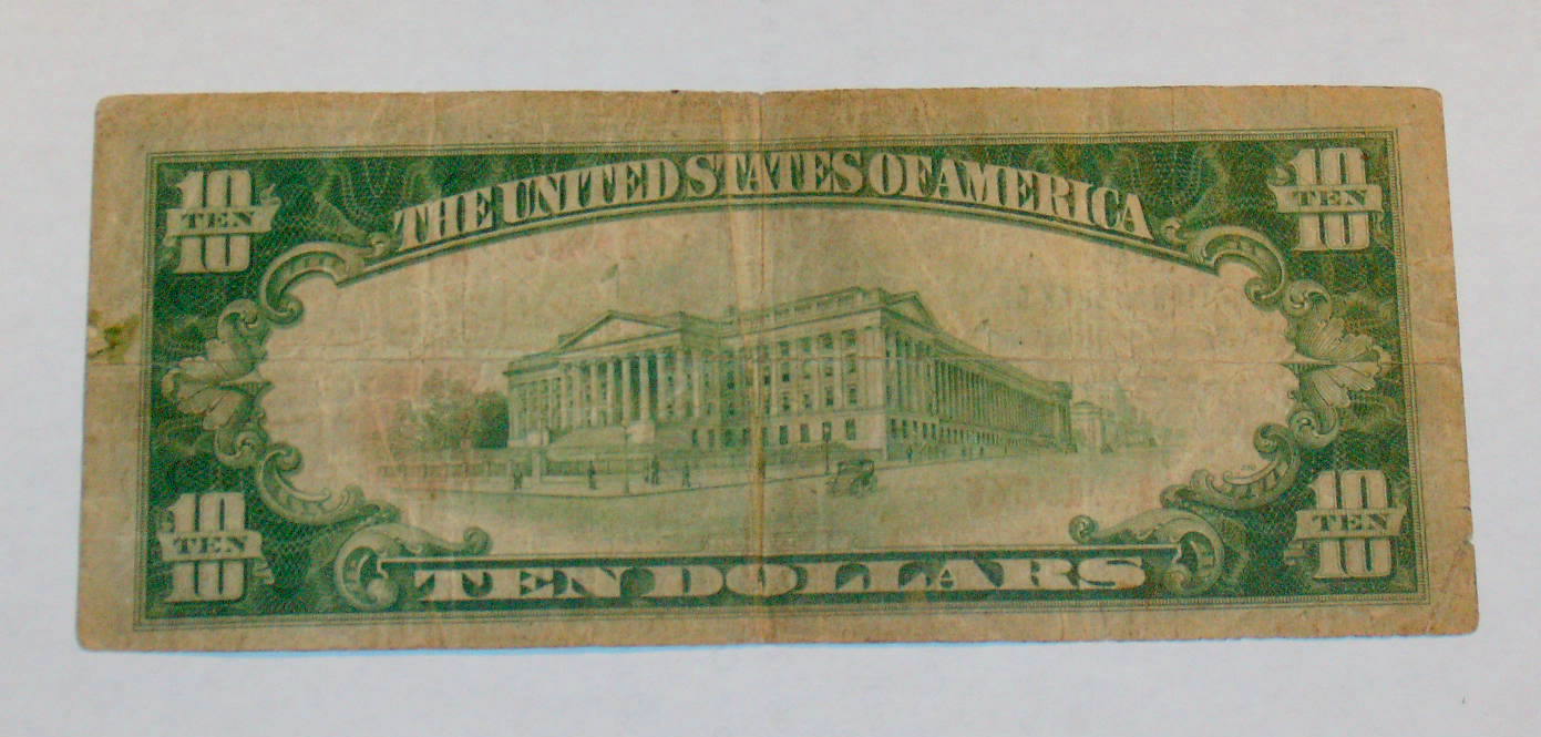 1929 BRADDOCK PA National Currency $10 Ten Dollar Pennsylvavania Note 13866