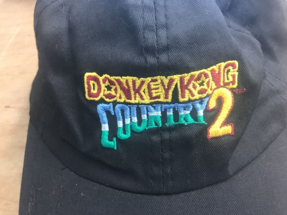 Nintendo Employee Donkey Kong Country 2 Hat Not Sold To Public Promo Rare!