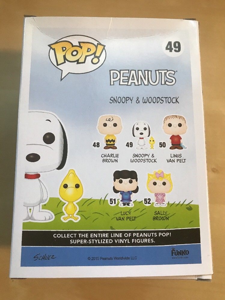 Funko Pop #49 PEANUTS - Snoopy & Woodstock Vinyl Figure Collectible Toy