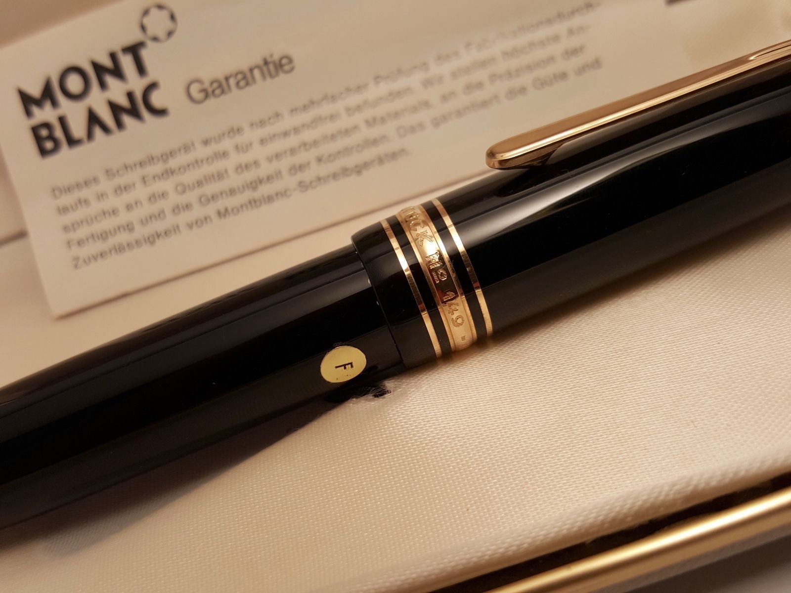 Late 1970's MONTBLANC Meisterstuck 14C F NIB N°149 Fountain Pen, NEW OLD STOCK!