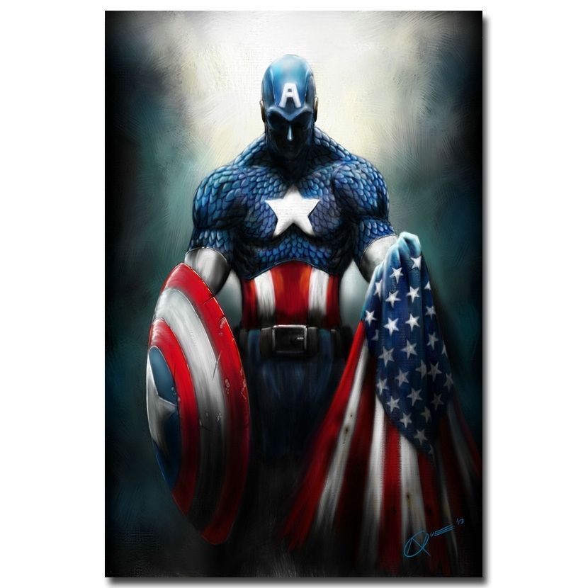 Captain America 2 Movie Art Silk Poster Decor 24x36inch