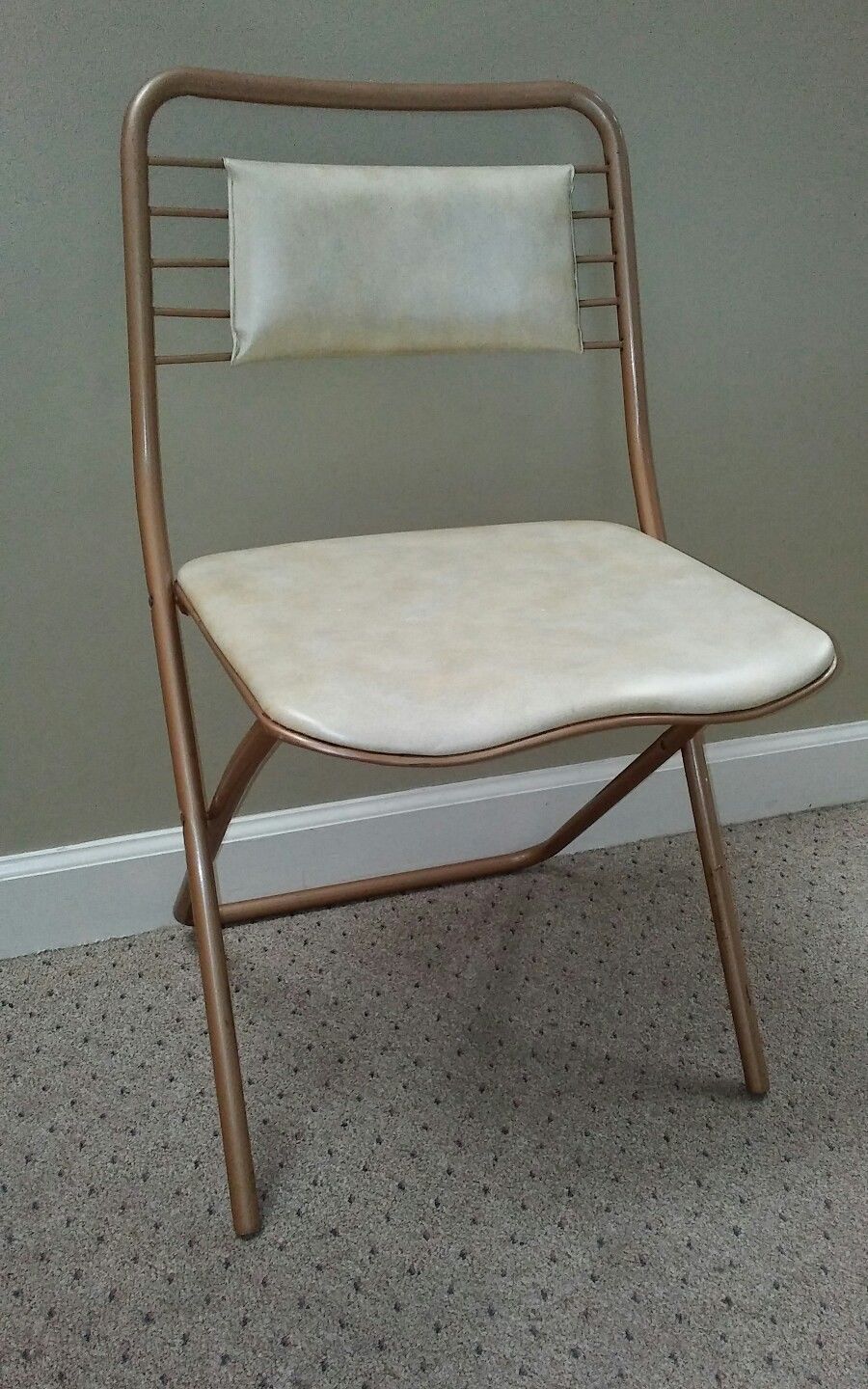 Vintage Hamilton Cosco Mid Century Metal Folding Chair