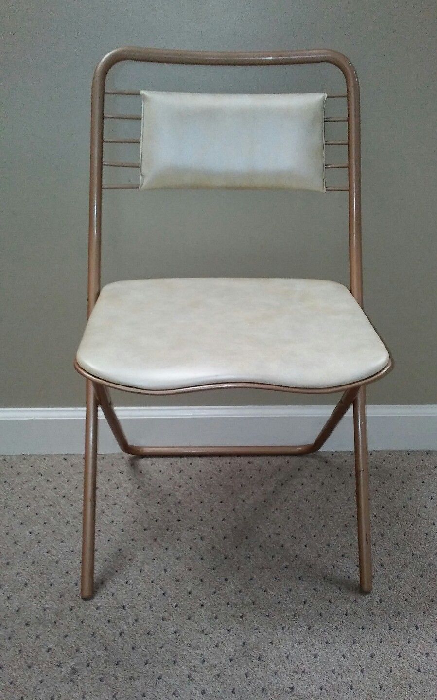 Vintage Hamilton Cosco Mid Century Metal Folding Chair