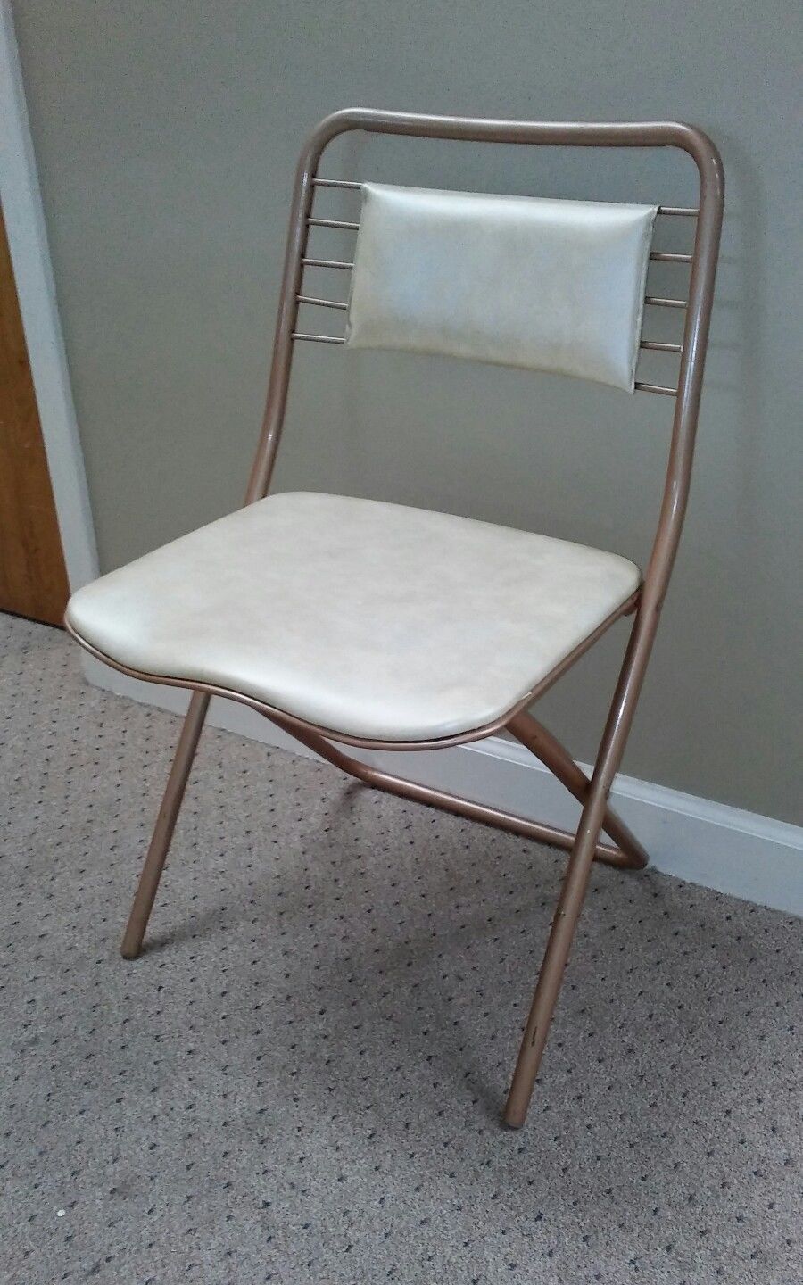 Vintage Hamilton Cosco Mid Century Metal Folding Chair