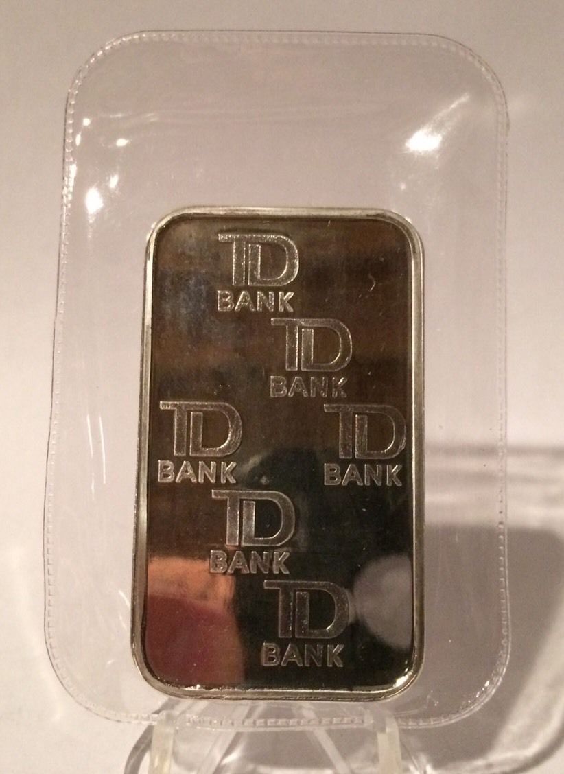 Johnson Matthey - TD Bank - 1oz .999 Silver - RARE - Mint Sealed