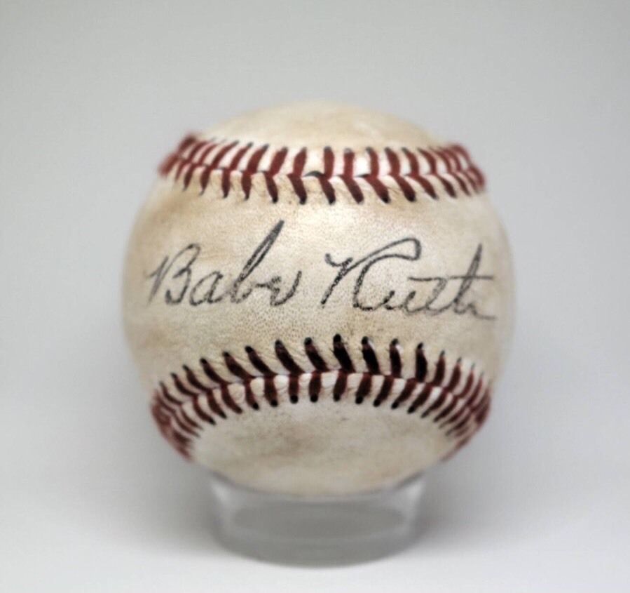 Babe Ruth Autographed Replica Signed 1930's Style Baseball