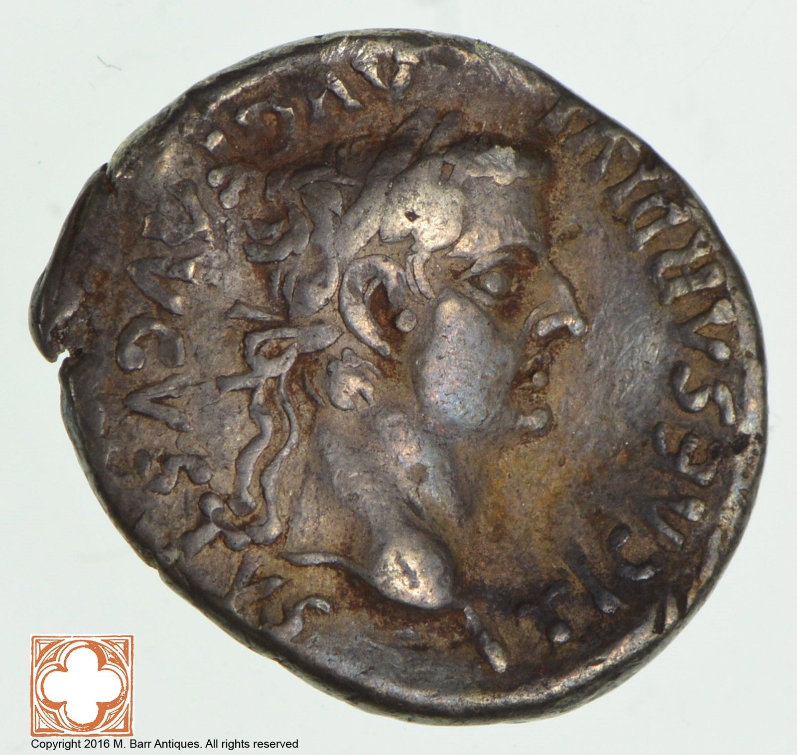 14-37 AD Tiberius Roman Tribute Penny *1950