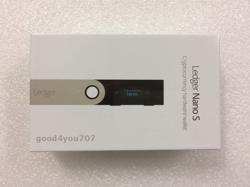 Ledger Nano S Cryptocurrency Bitcoin Ethereum Ripple Hardware Wallet NEW in Box