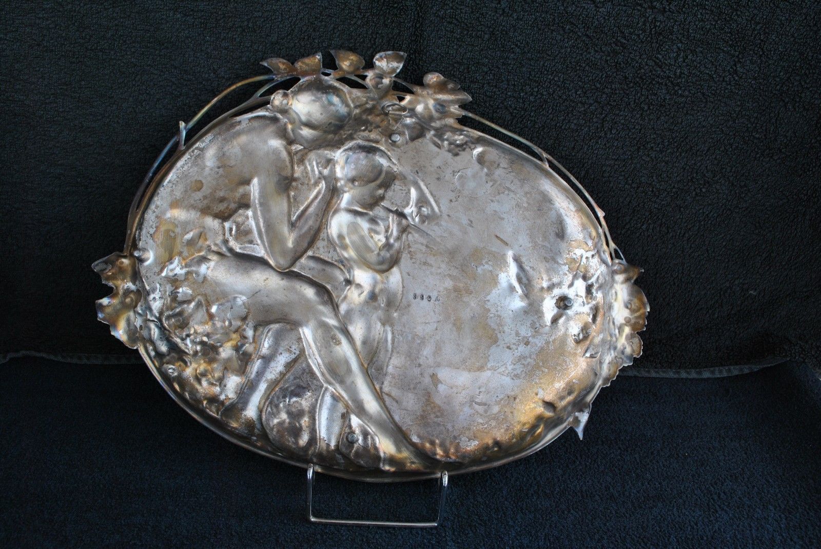 WMF Art Nouveau Silver Plated Wall Plaques (PAIR) Original