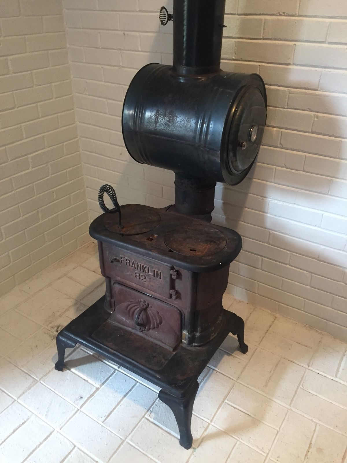 Antique Franklin Stove