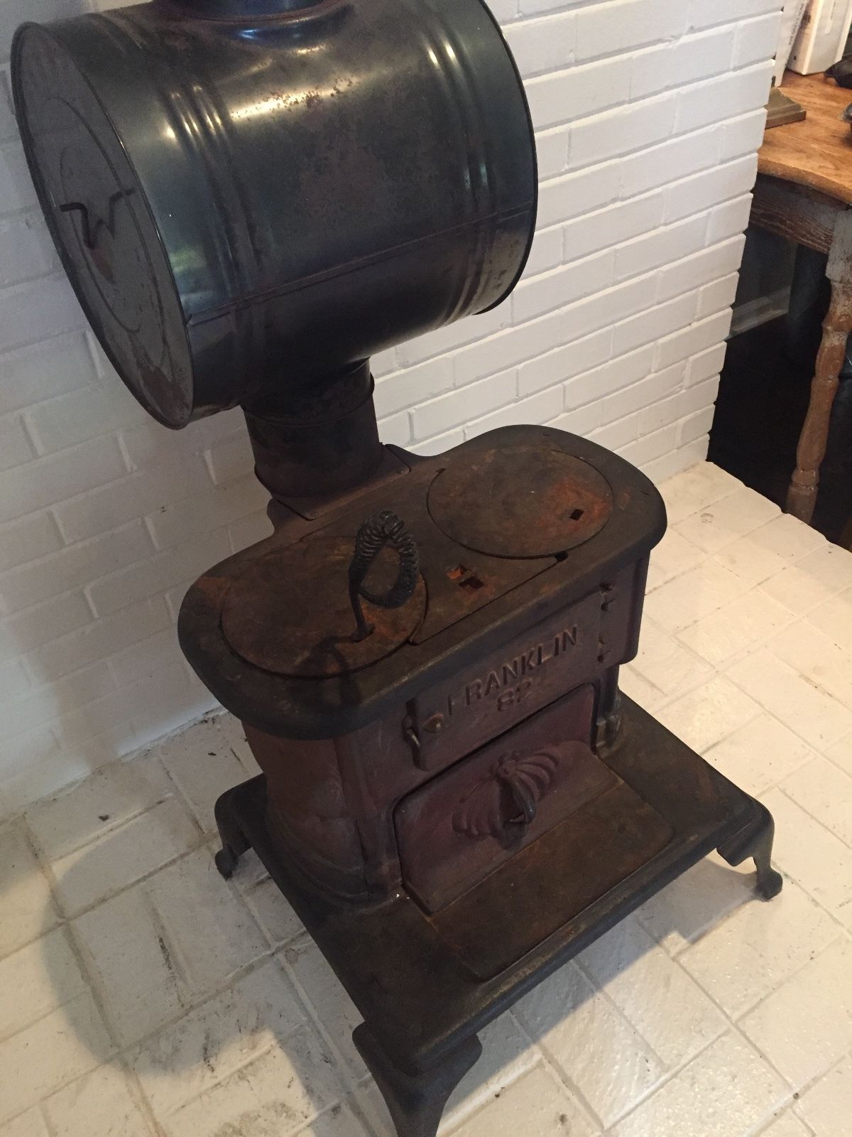 Antique Franklin Stove