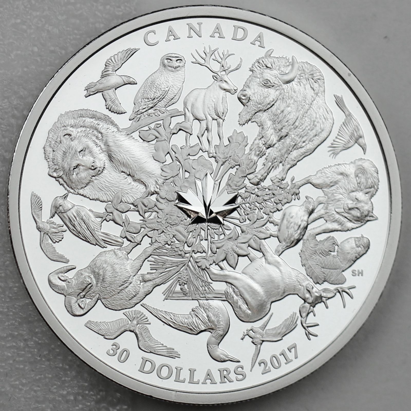 Canada 2017 $30 Flora and Fauna of Canada 2 oz. Pure Silver Proof Coin