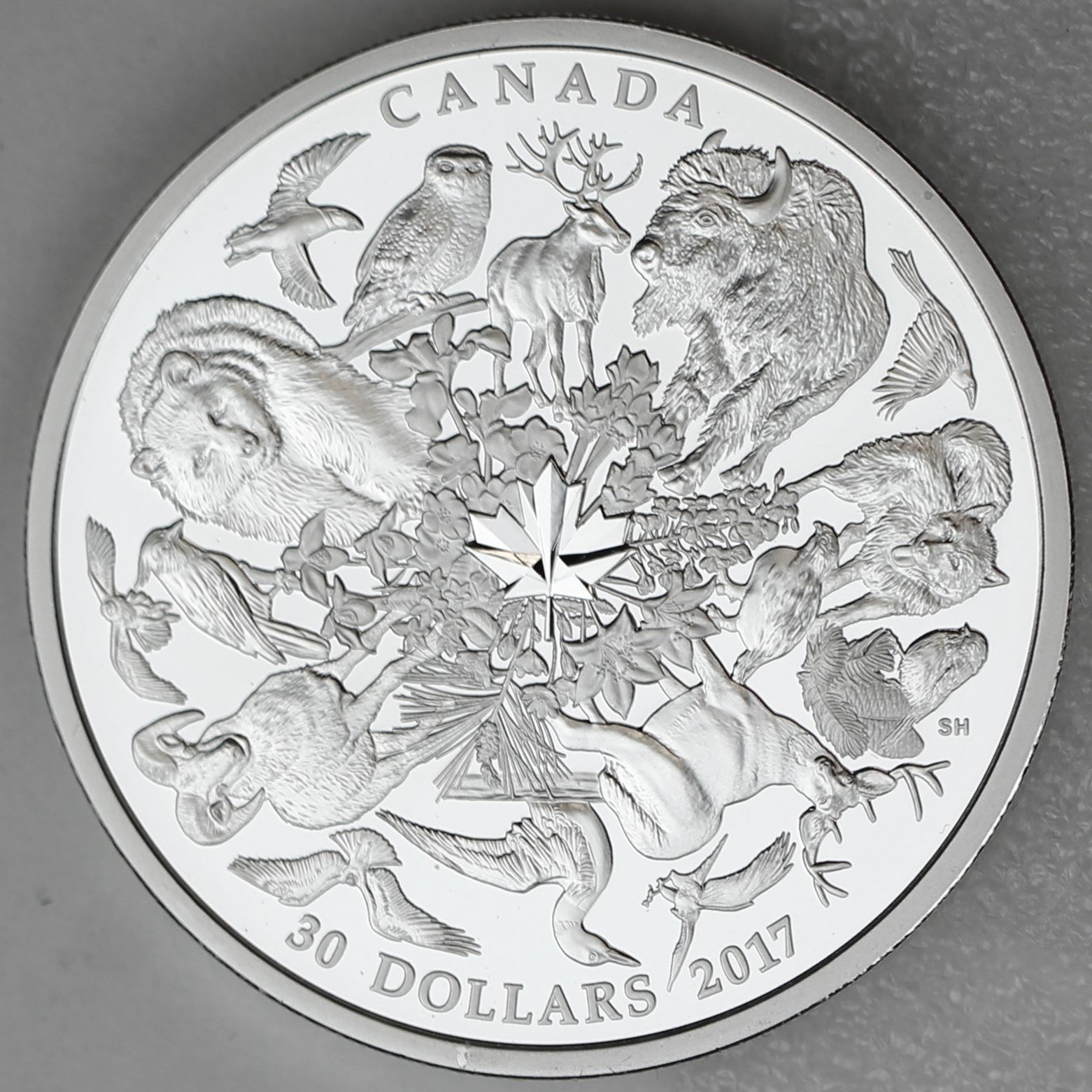 Canada 2017 $30 Flora and Fauna of Canada 2 oz. Pure Silver Proof Coin