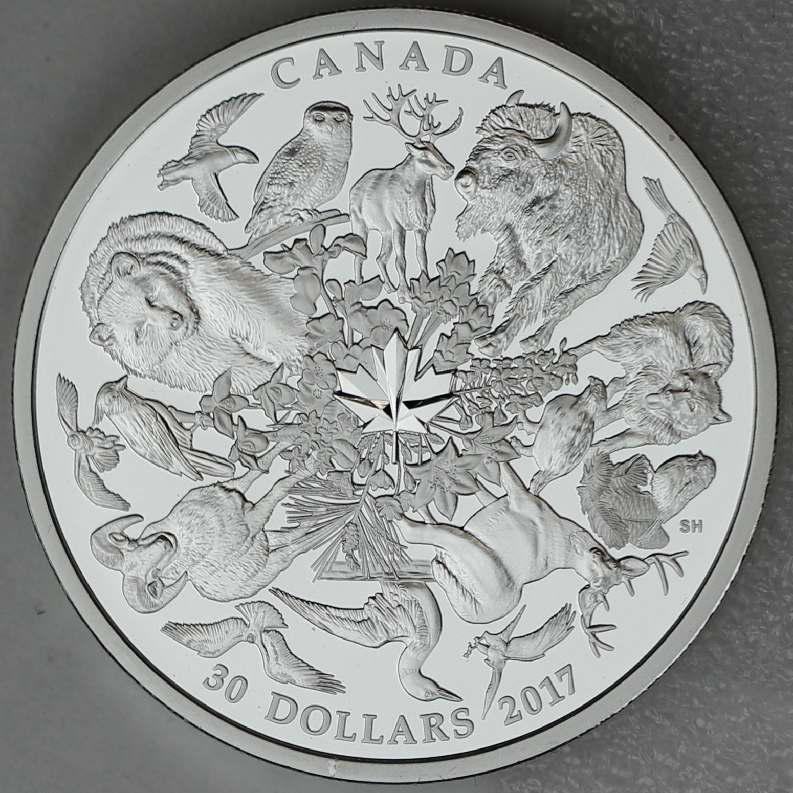 Canada 2017 $30 Flora and Fauna of Canada 2 oz. Pure Silver Proof Coin