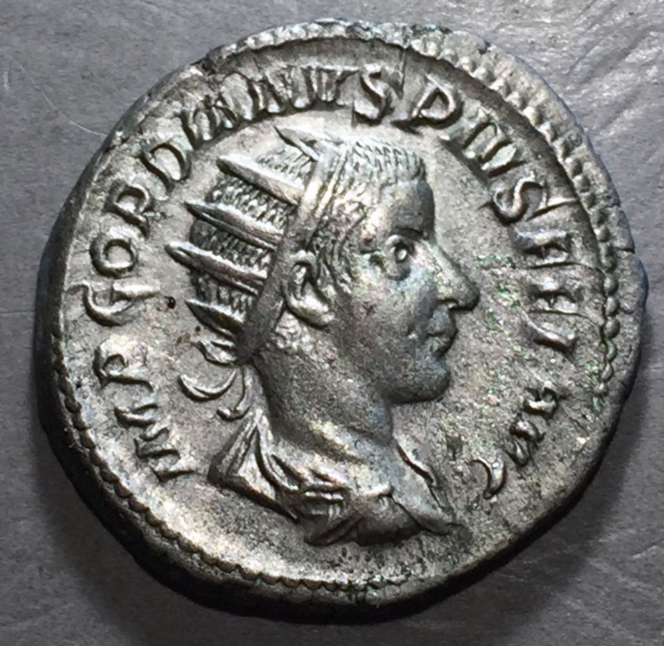 ANCIENT ROME Gordian III 238-244 AD Silver Denarius  Rome Mint   #A177