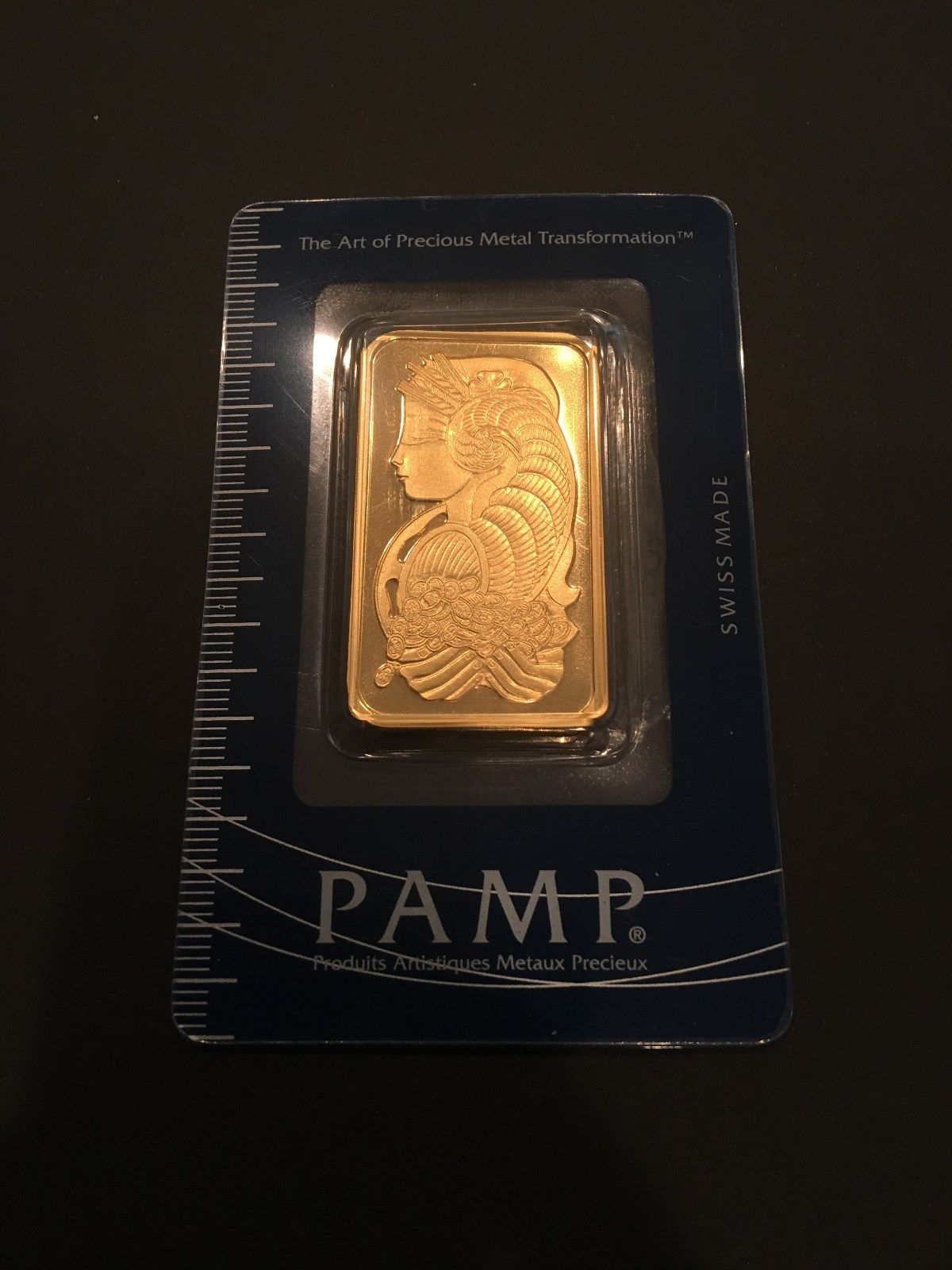 PAMP Suisse 1 Troy Oz .9999 Gold Bar - New Design - Sealed w/Assay