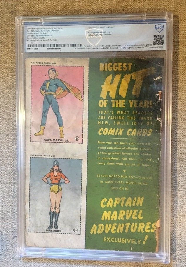 Captain Marvel Adventures #18 CBCS 0.5 1st App Mary Marvel - Fawcett