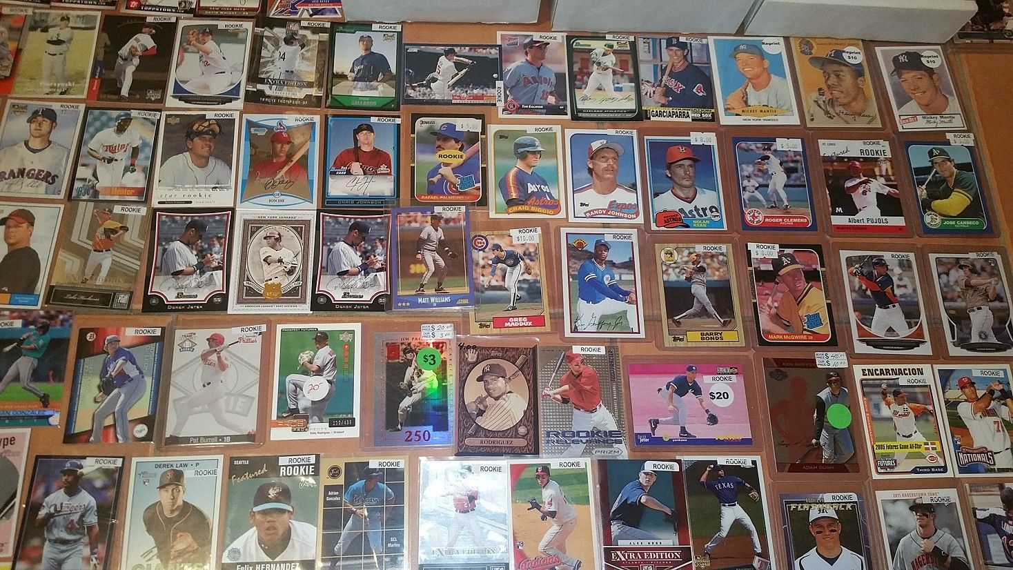 VINTAGE HUGE DEALER SPORTSCARD LOT WINNER GETS ALL!  Judge Bellinger Rookies