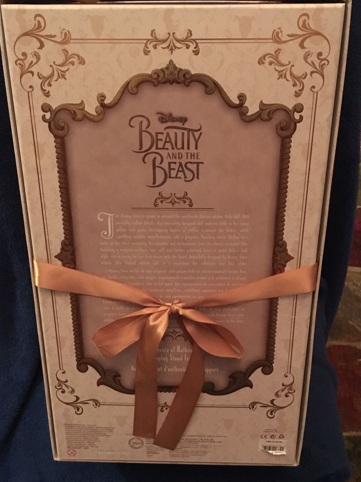 Disney Belle Limited Edition Doll Live Action Film 17'' Beauty and the Beast NEW