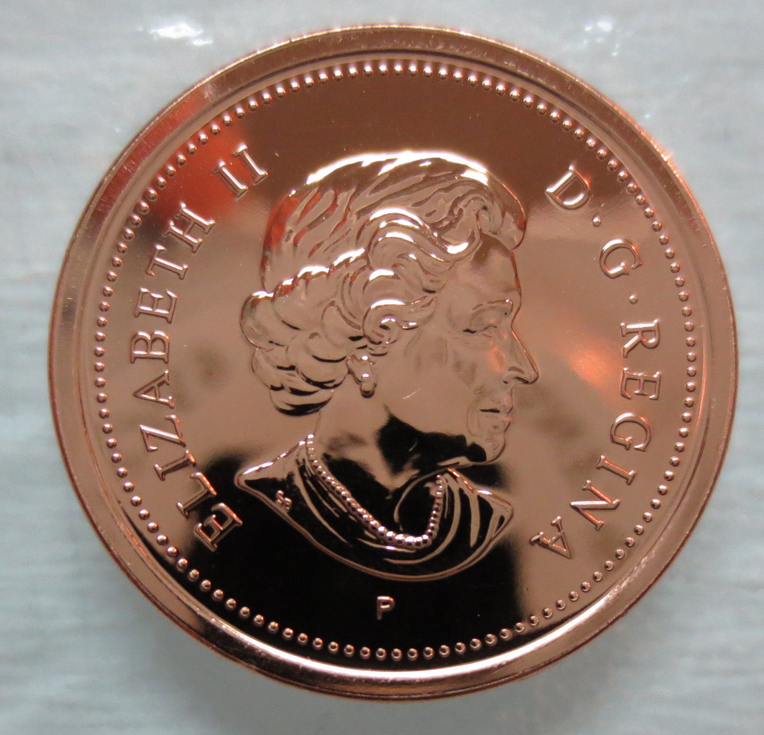 2006P CANADA 1 CENT STEEL PROOF-LIKE MAGNETIC PENNY - A