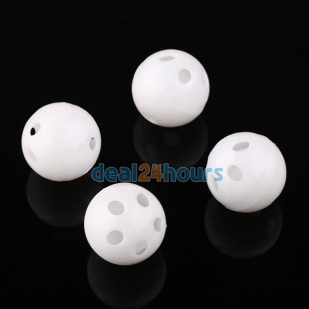 50x  White Toy Rattle Ball Repair Replace 28mm Noise Maker Box For Toy Bear Doll