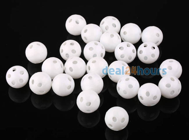 50x  White Toy Rattle Ball Repair Replace 28mm Noise Maker Box For Toy Bear Doll