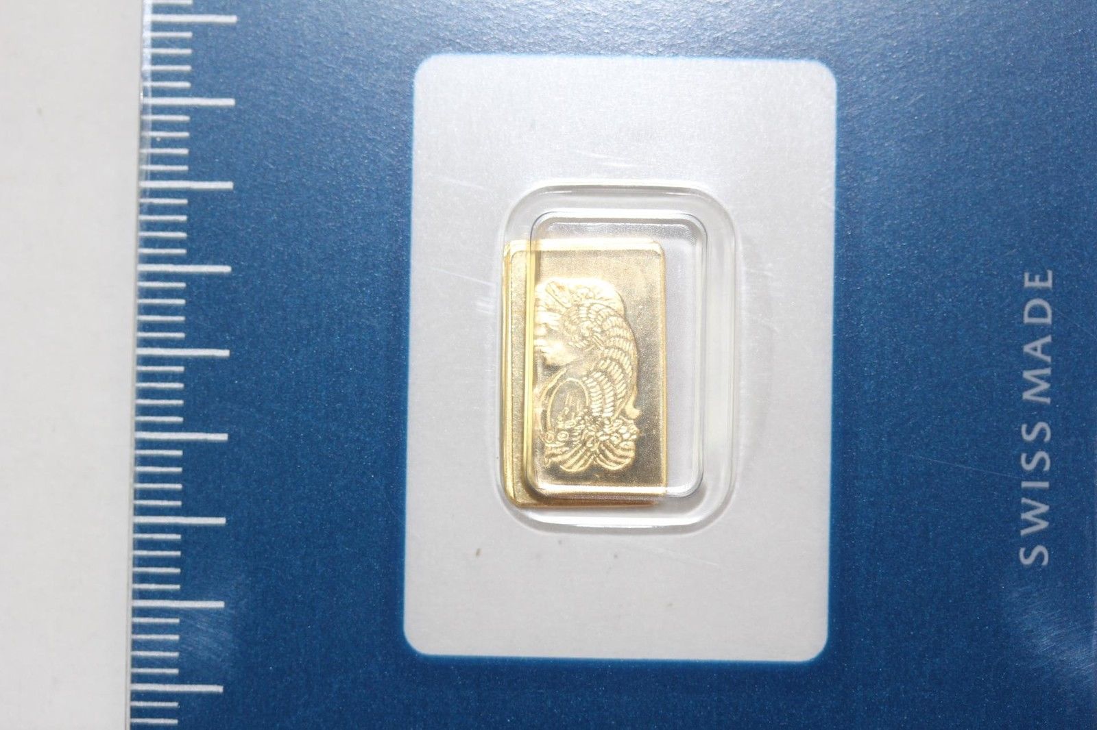 1 gram 999.9 Fine Gold Bar - Pamp Suisse Lady Fortuna In Sealed Assay Card