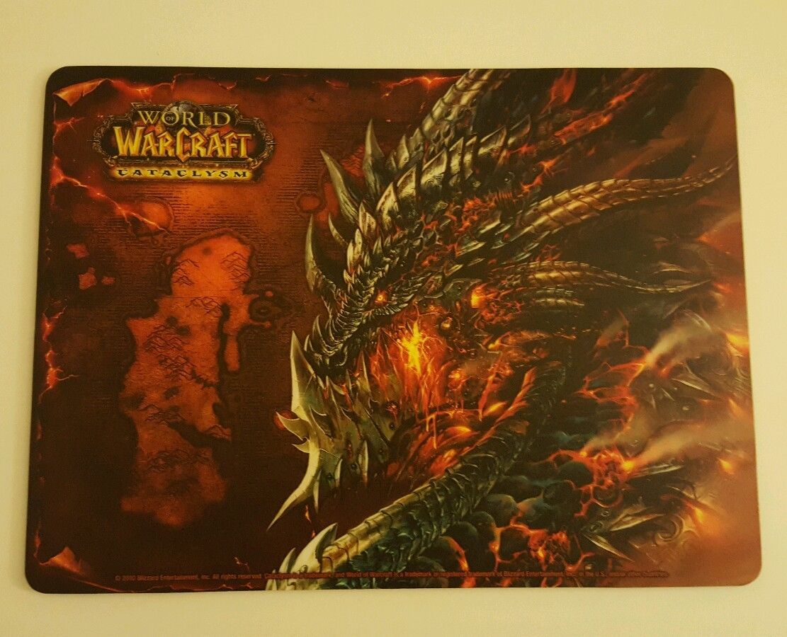 WoW Blizzard World of Warcraft Cataclysm Collector Art Book Soundtrack Mouse Pad