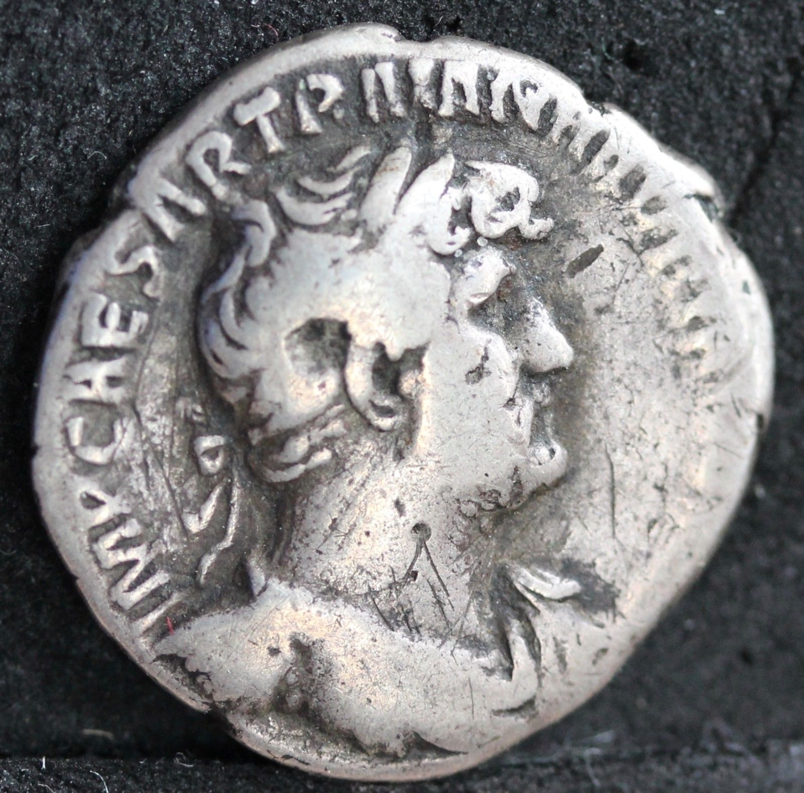 Hadrian Silver Denarius, Libertus Seated Left With Branch & Sceptre. RIC 127,