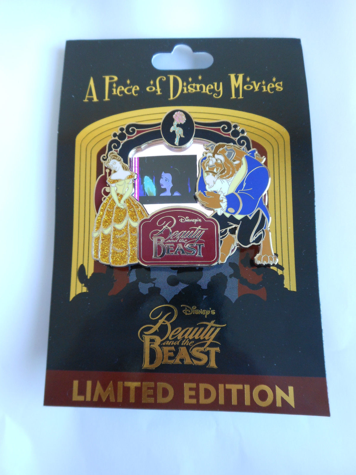 Piece Of Disney Movies Film History Beauty & The Beast BELLE WITH MIRROR Pin