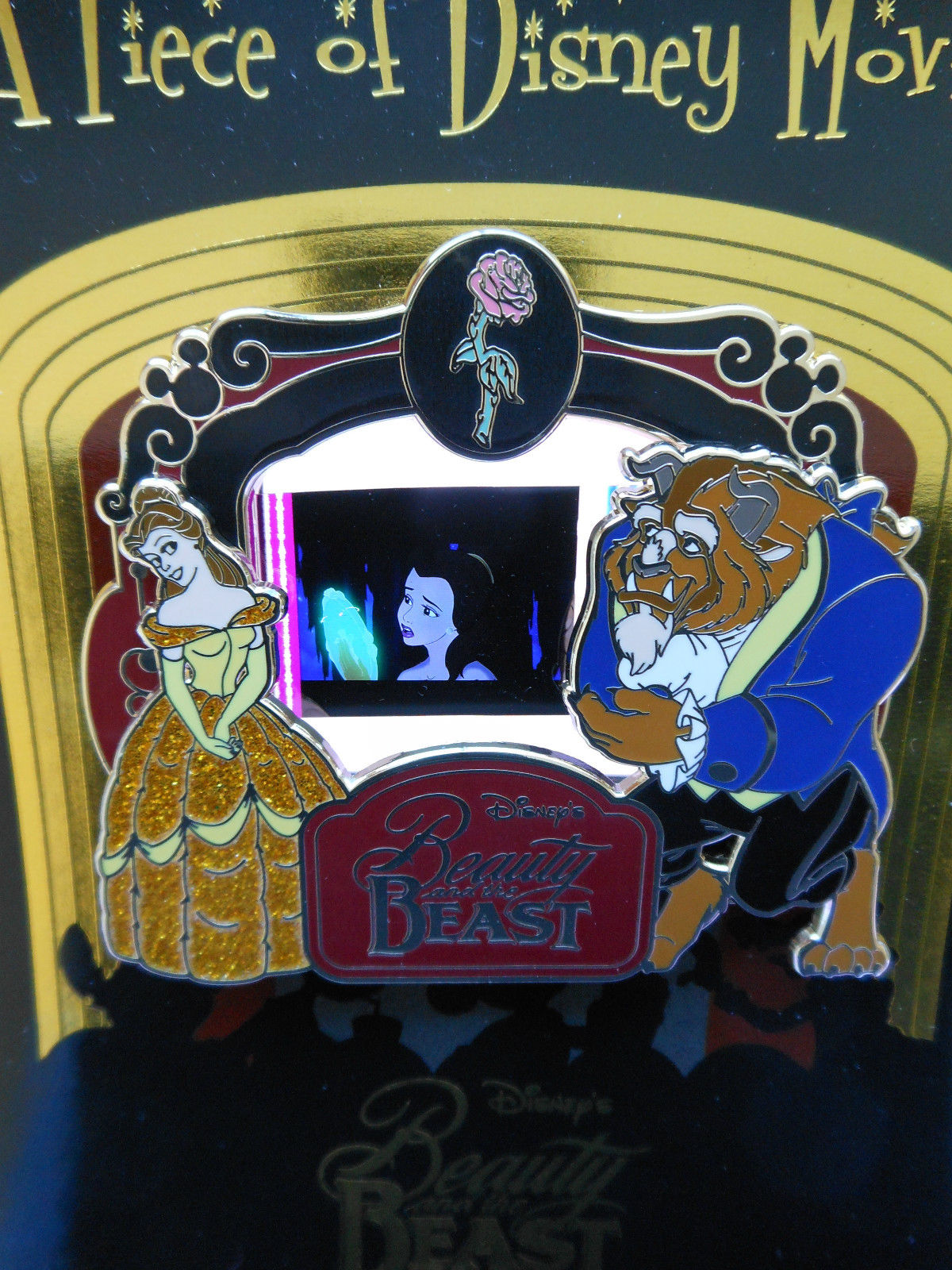 Piece Of Disney Movies Film History Beauty & The Beast BELLE WITH MIRROR Pin