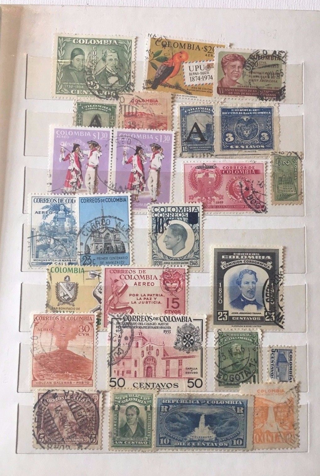 COLOMBIA  BOOK STAMPS LOT - Lot N 4  -  Various Stamps