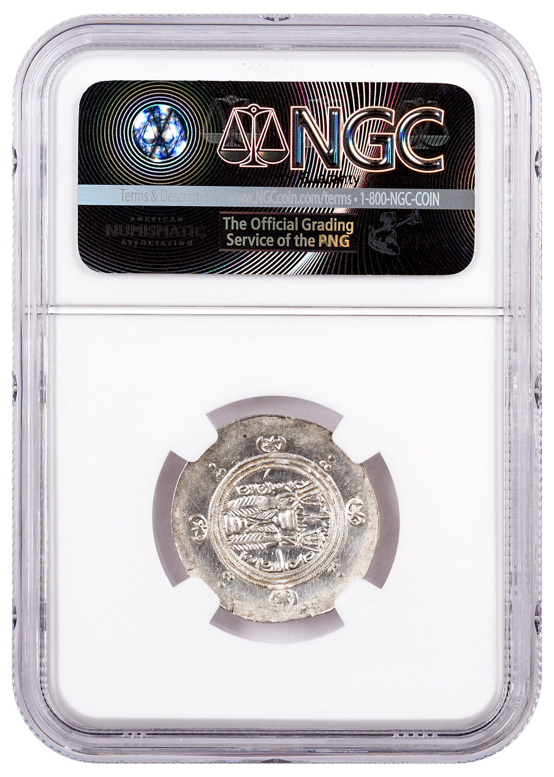 Tabaristan, Silver Hemidrachm Sa'id Silk Road Hoard NGC MS Story Vault SKU46883