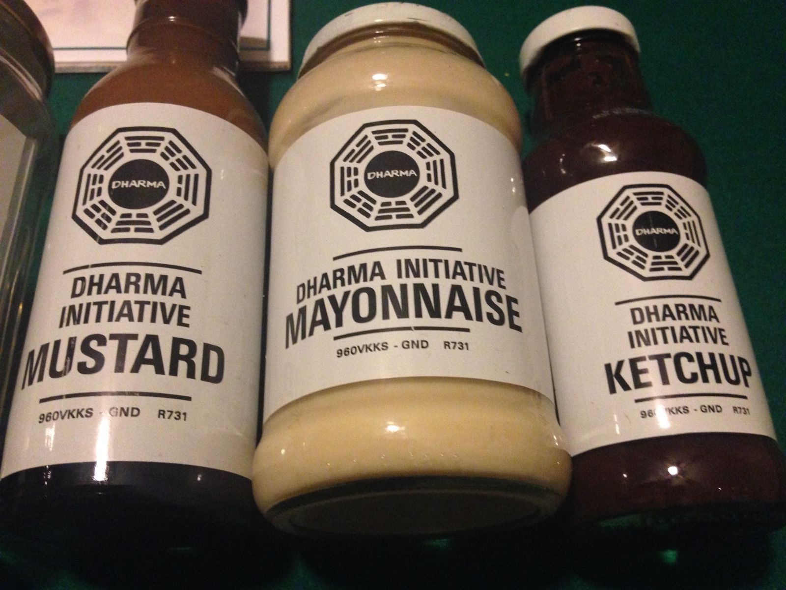 ABC's LOST Production-Used Dharma Initiative Condiment Bottles