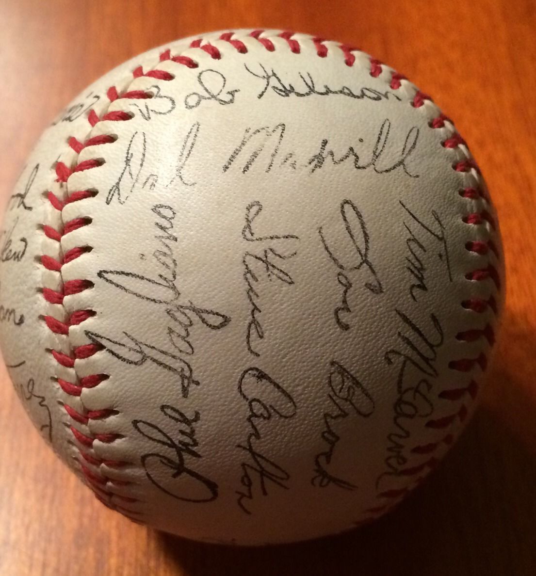 St. Louis Cardinals 1968 Team Signed Facsimile Baseball Roger Maris Curt Flood