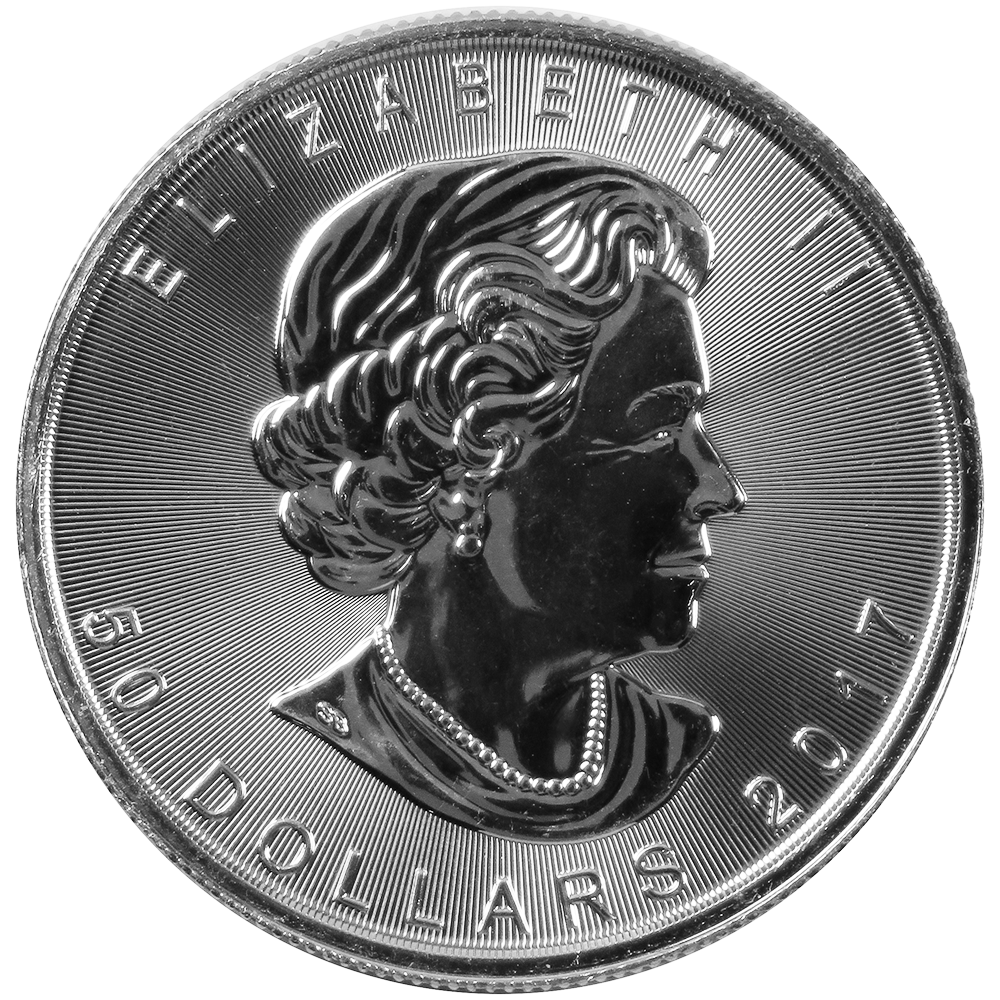 2017 $50 Platinum Canadian Maple Leaf .9995 1 oz Brilliant Uncirculated