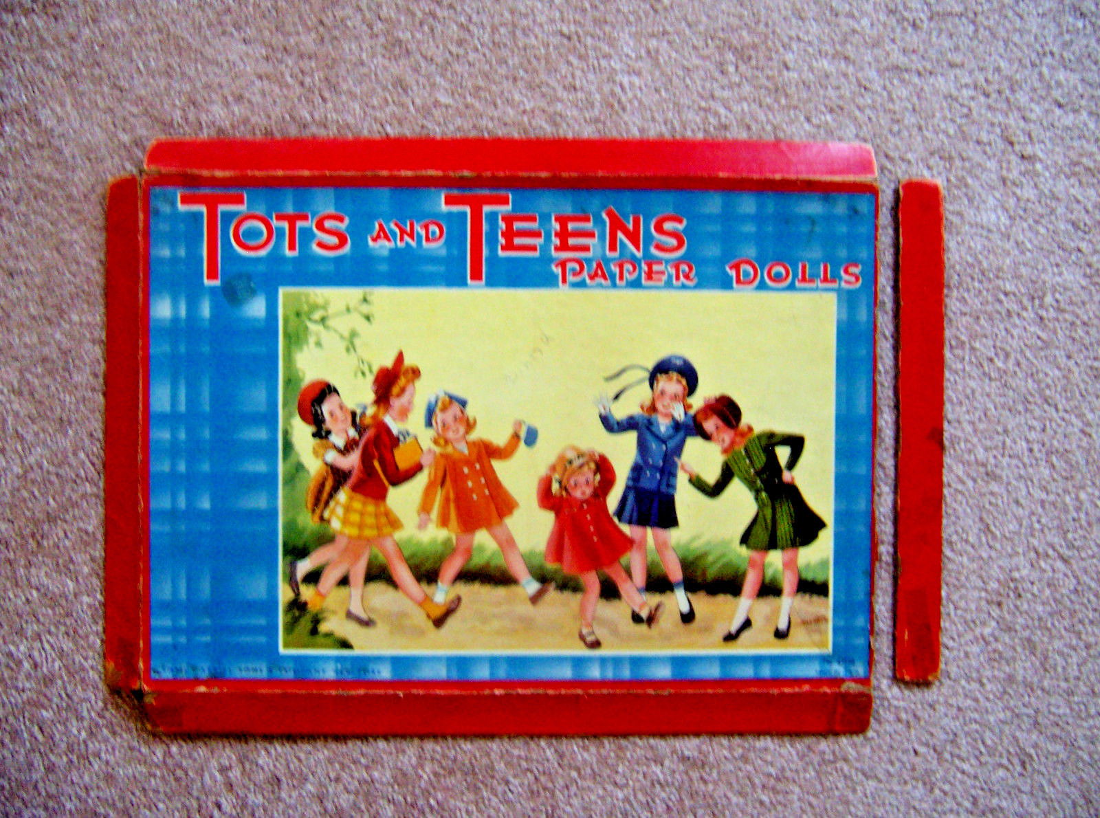 VINTAGE PAPER DOLL BOX SET BY GABRIEL - TOTS AND TEENS - #D-116