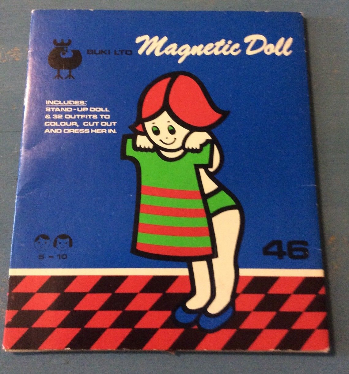 Vintage Magnetic Doll Buki Toys Israel 1984 Rare Import Sealed