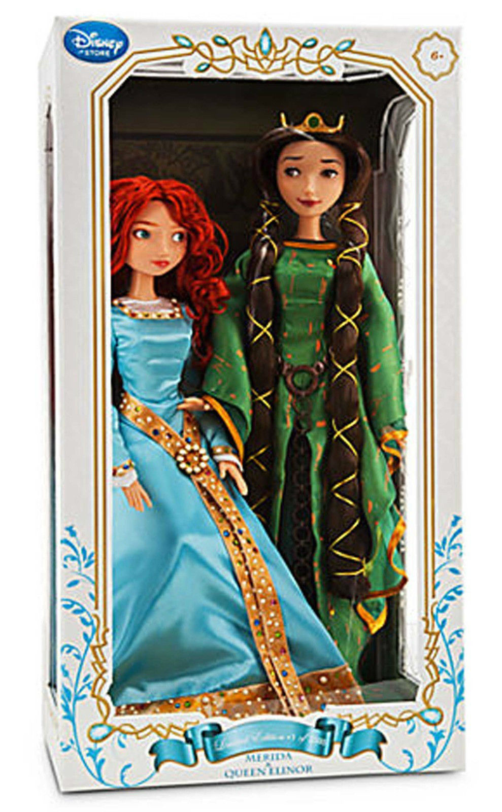 DISNEY BRAVE LIMITED EDITION MERIDA AND QUEEN ELINOR DOLL SET-NEW